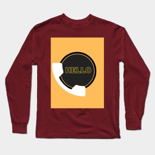 Hello name design Long Sleeve T-Shirt